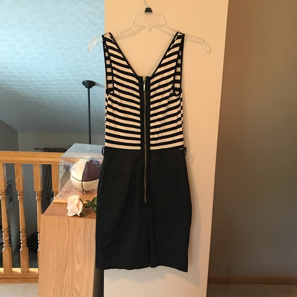 BCBGMaxazria Sleeveless Striped Dress - Picture 5 of 11